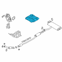 OEM 2019 Hyundai Kona Panel-Heat Protector, Rear Diagram - 28795-J9100