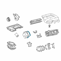 OEM 2000 Lexus LS400 Gasket, Timing Belt Cover, NO.1 Diagram - 11328-50040