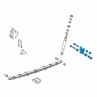 OEM 2009 Toyota Tacoma Shackle Diagram - 04483-04081