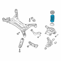OEM 2015 Nissan Altima Spring - Rear Suspension Diagram - 55020-3TA0C