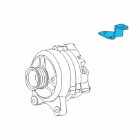 OEM 2001 Lincoln Navigator Alternator Bracket Diagram - XL1Z10153CA