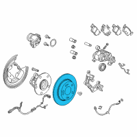 OEM 2019 Honda Accord Disk, Rear Brake Diagram - 42510-TVA-A00