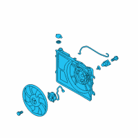 OEM 2011 Kia Forte Koup Blower Assembly-Radiator Diagram - 253801M050