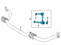 OEM 2021 Jeep Grand Cherokee L Stabilizer Bar Diagram - 68409879AA