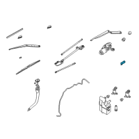 OEM 2003 Nissan 350Z Wiper Motor Arm Assembly Diagram - 28825-AL500