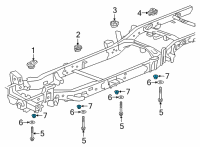 OEM 2022 Chevrolet Corvette Spare Carrier Nut Diagram - 11549168