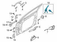 OEM 2021 Kia K5 Lock Key & Cylinder Set Diagram - 81905L2070