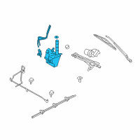 OEM 2009 Ford Escape Washer Reservoir Diagram - BL8Z-17618-B