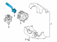 OEM Ford F-150 SWITCH ASY - DIRECTION INDICAT Diagram - ML3Z-13K359-AA