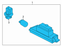 OEM 2021 Kia Sorento Lamp Assembly-License Pl Diagram - 92501R5000