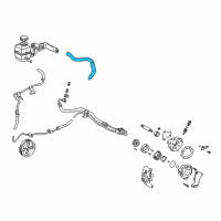 OEM Toyota Solara Reservoir Hose Diagram - 44348-06160