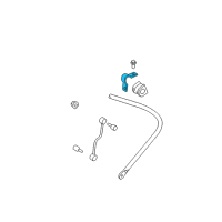 OEM 2014 Ford F-250 Super Duty Stabilizer Bar Bracket Diagram - 7C3Z-5486-B