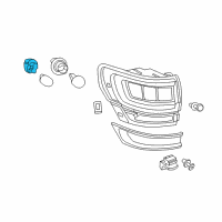 OEM 2020 Jeep Grand Cherokee Socket-Stop And Tail Lamp Diagram - 68219817AA