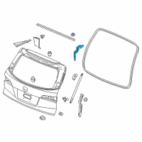 OEM Honda Hinge, Passenger Side Tailgate Diagram - 68210-TG7-A00ZZ