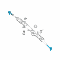 OEM 2011 Jeep Grand Cherokee Tie Rod-Outer End Diagram - 68069647AB