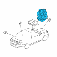 OEM 2020 Honda Accord Reel Assembly, Cable Diagram - 77900-TVA-A11