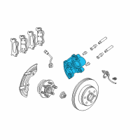 OEM 2003 Dodge Durango CALIPER-Disc Brake Diagram - 5093795AA