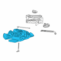 OEM 2010 Cadillac SRX Spare Carrier Diagram - 20921172