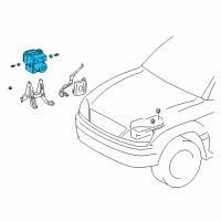 OEM 2003 Lexus RX300 Actuator Assy, Abs & Traction Diagram - 44050-48020