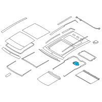 OEM 2010 Lincoln MKX Window Shade Motor Diagram - AT4Z-15790-K