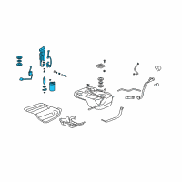 OEM 2013 Acura ZDX Module Set, Fuel Pump Diagram - 17045-SZN-A00
