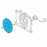 OEM Toyota Corolla Fan Blade Diagram - 16361-0T230