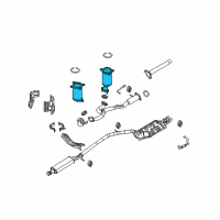 OEM 2012 Lincoln MKT Catalytic Converter Diagram - BG1Z-5E212-B