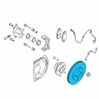 OEM 2015 Nissan Leaf Rotor Disc Brake Front Diagram - 40206-4BA0A