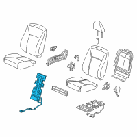 OEM Honda Heater Complete Right, Front Diagram - 81124-T2F-A41