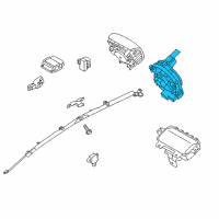 OEM Hyundai Clock Spring Contact Assembly Diagram - 93490-1R441