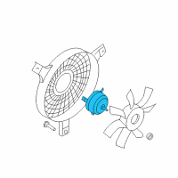 OEM Infiniti G35 Motor Assy-Fan Diagram - 92122-WL00A