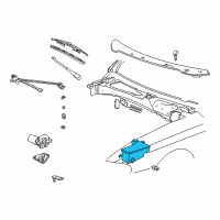 OEM 2000 Ford Mustang Reservoir Diagram - F7ZZ-17618-AA