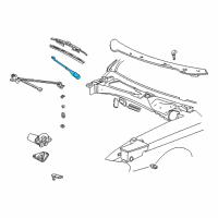 OEM 2004 Ford Mustang Wiper Arm Diagram - 2R3Z-17526-AA