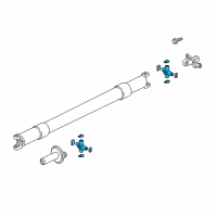 OEM 2013 Ford E-350 Super Duty Universal Joints Diagram - 3G3Z-4635-A