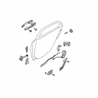 OEM 2009 Kia Spectra5 Cable Assembly-Rear Door S/L Diagram - 814912F000