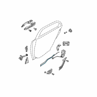 OEM 2009 Kia Spectra5 Cable Assembly-Rear Door Inside Diagram - 814712F000