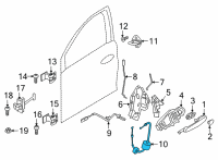 OEM 2021 BMW 228i xDrive Gran Coupe BOWD.CABLE, OUTSIDE DOOR HAND Diagram - 51-21-7-474-343