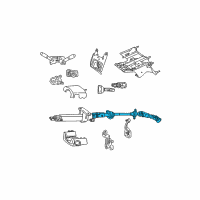 OEM 2007 Jeep Liberty Intermediate Shaft Diagram - 55315022AG