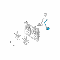 OEM 2007 Lexus SC430 Motor, Cooling Fan Diagram - 16363-20300