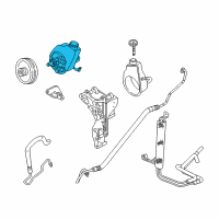 OEM 2002 GMC Yukon Pump Asm-P/S Diagram - 15077397