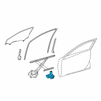 OEM 2013 Lexus ES350 Motor Assy, Power Window Regulator Diagram - 85710-33261