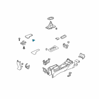 OEM 2004 Honda Civic Lock, Armrest *YR239L* (KI IVORY) Diagram - 83408-S5A-010ZB