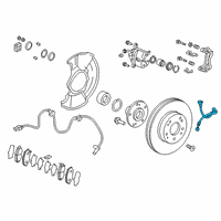 OEM 2017 Honda Civic Hose Set, Left Front Brake Diagram - 01465-TGG-A00