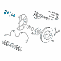 OEM 2015 Honda Civic Caliper Set, FR. Diagram - 01463-SDA-A01