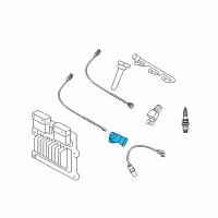 OEM 2009 Kia Rondo Camshaft Position Sensor, Left Diagram - 393503E120