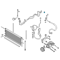 OEM Ford Maverick AC Tube Cap Diagram - DS7Z-19D702-B