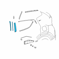 OEM Toyota Applique Diagram - 75075-F4020