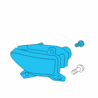 OEM Hyundai Veracruz Front Passenger Side Fog Light Assembly Diagram - 92202-3J000