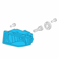 OEM 2004 Acura MDX Foglight Unit, Passenger Side Diagram - 33901-S3V-A11
