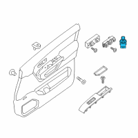 OEM 2011 Nissan Murano Switch Assy-Mirror Control Diagram - 25570-1AA0A